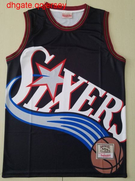 

горячая продажа мужская mitchell ness черный горячее прессование джерси, Gray