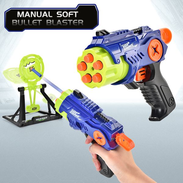 

toy gun revolver soft bullet gun children shooting toys safe shooting suitable for kid recreation 01