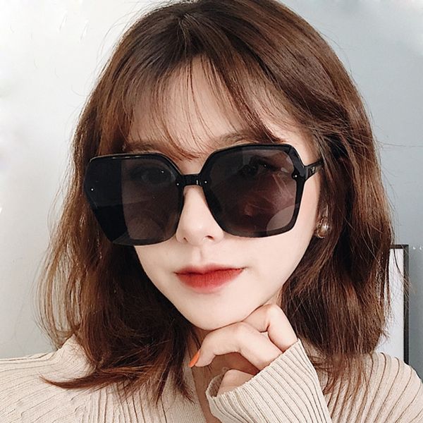 

new fashion sun korean style sunglasses fashion decorative glasses large frame sunglasses, White;black
