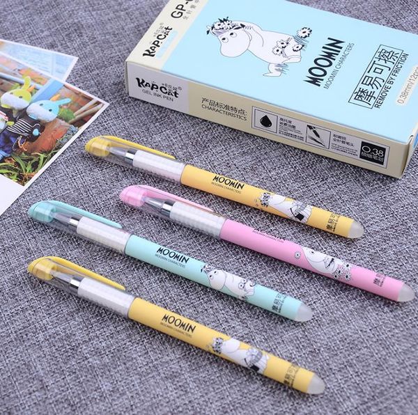

erasable gel pen 0.38mm easy to wipe gel full needle tube heat dissipation and rubbing pen pupils can erase pen