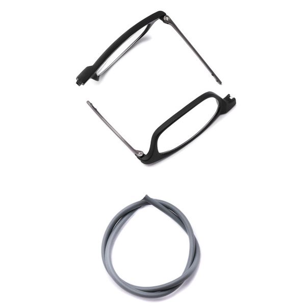 

mghbhs high-grade tr magnetic absorption hanging neck reading glasses for men and women portable magnet reading glasses, White;black