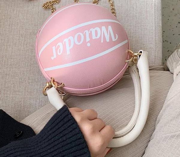 

дизайнер сумки одно плечо внешняя женская сумка 2020 горячие моды crossbody сумки баскетбол форма сумки