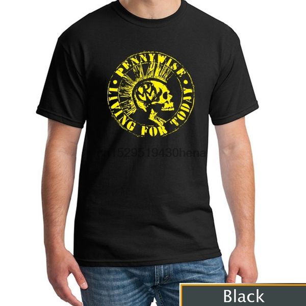 

fashion pennywise-living-for-today t-shirts the dancing clown t-shirt(sizexs-xxl, White;black