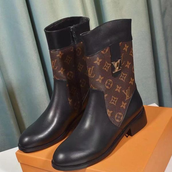 

2020wi new ladies casual fashion short boots luxury ladies travel party shoes, leather material fast delivery original box packaging, Black