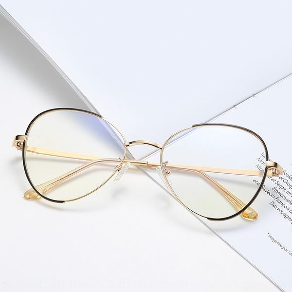 

zwhik 2020 korean oval irregular anti-blue light plain mirror men's and women's personality swing fashion myopia frame 2020 korean, Silver