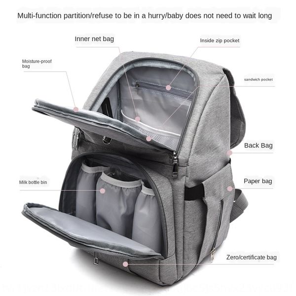 

and baby bag multifunctional large capacity mother backpack 2020 new light waterproof backpack mother bag usb