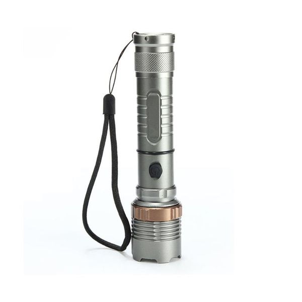 

flashlights torches led elfeland tactical t6 rechargeable zoomable torch aluminum alloy with lotus head quality