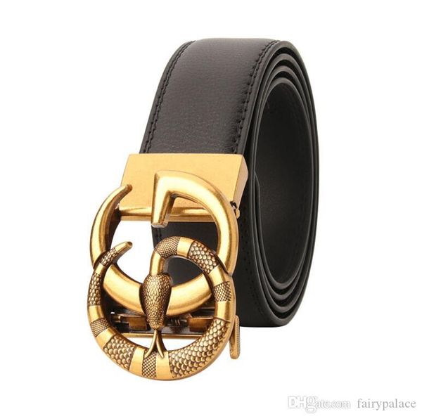 

new models belts mens womens jeans belts for men women metal buckle belts with the 110cm-125cm size as gift, Black;brown