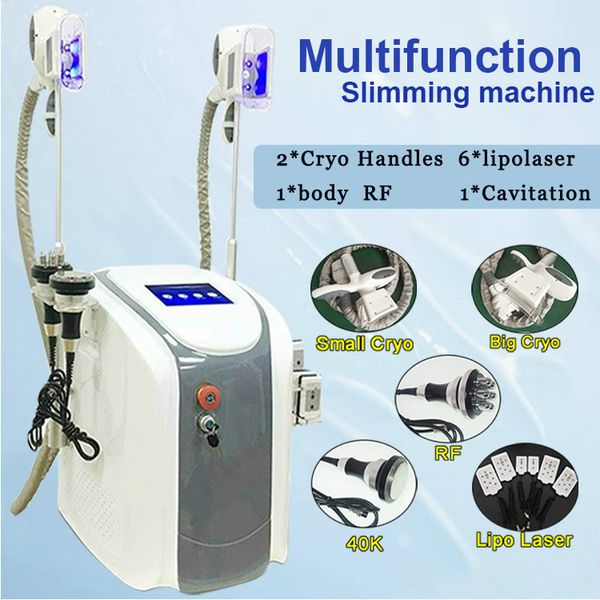 

2020 new cryolipolysis vacuum therapy slimming machine lipolaser reduce weight machine cavitation slimming rf skin tightening machine