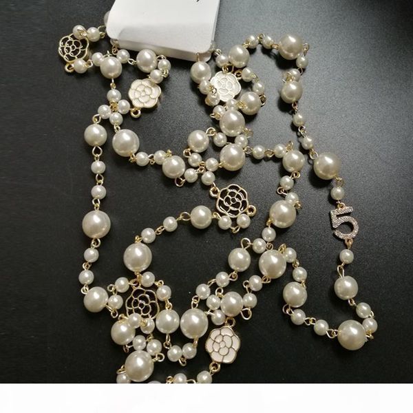 

single & layers simulated-pears beads camellia flower necklace crystal pave flower camelia collres womans jewelry luxury, Silver