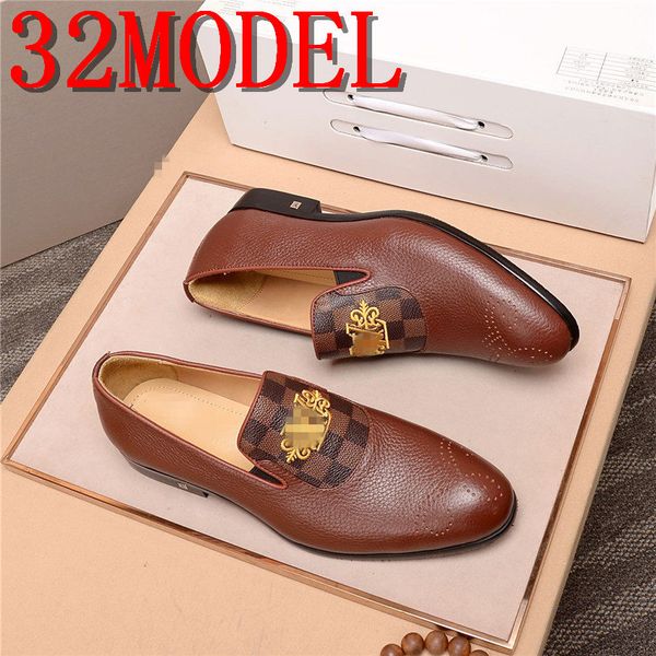 

2020 men's quality genuine leather shoes new soft business casual size 38-45 black luxurious man dress genuine leather shoes
