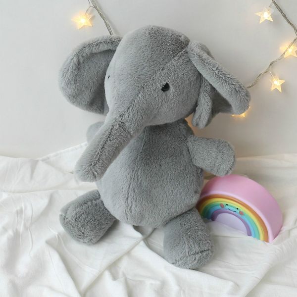 

23cm Doll Soft Girl Cute Gray Rabbit Little Elephant Plush Cartoon Doll Birthday With Super Soft Gift