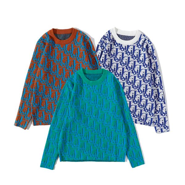 

зима европейского парижского звезда моды мужского свитер спортивного свитер случайных дамы мужского классические рубашки пуловер o-образный, White;black