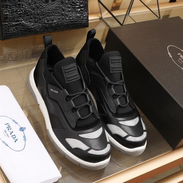 

93designers create men's outdoor travel shoes, trendy leisure all-match sports shoes, jogging shoes, original packaging and box deliver, Black