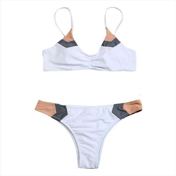 

2020 sexy бикини купальники два кусочка купальники push up бикини set женщины купальный костюм бикини проложенный pacthwork середина талии b, White;black