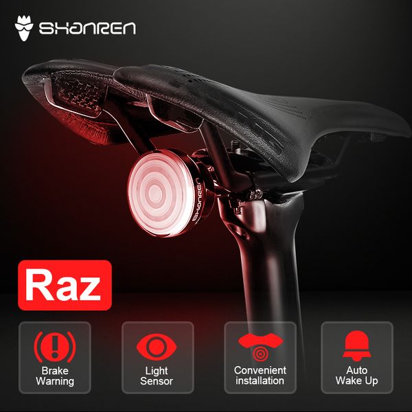 

bike lights shanren raz smart tail light bicyle rear for seatpost/helmet