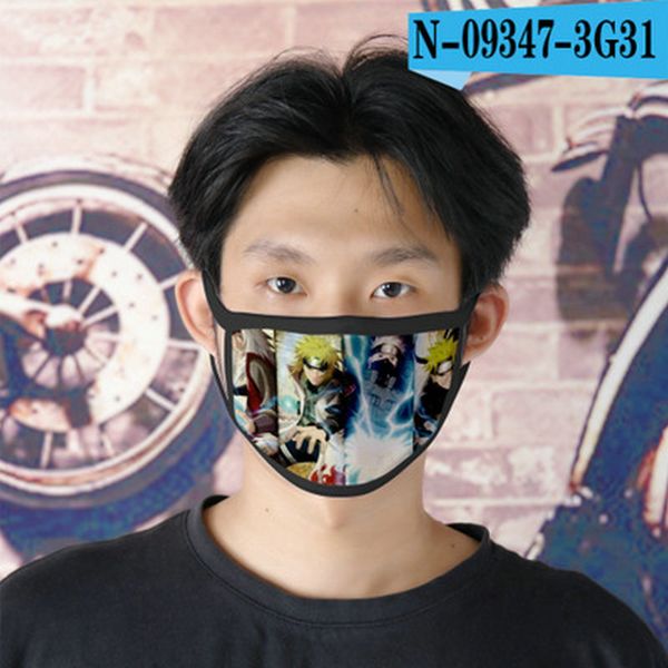 

ao cartoon reusable mask naruto mask naruto tapabocas designer face face 05 cubrebocas for ao girls hburn hwjh, Black