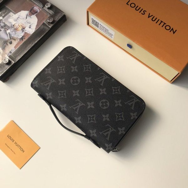 

роскошная mens wallet кошельки portefeuille trend кожа длинные бумажники телефон деньги карты zipper мужчины кошелек сумки быстрая доставка