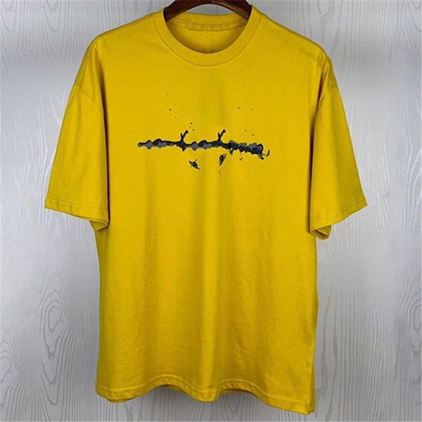 

fashion mens t shirt summer t shirts splash ink badges tennis shirt hip hop men women stylist polos short sleeve tee, White;black