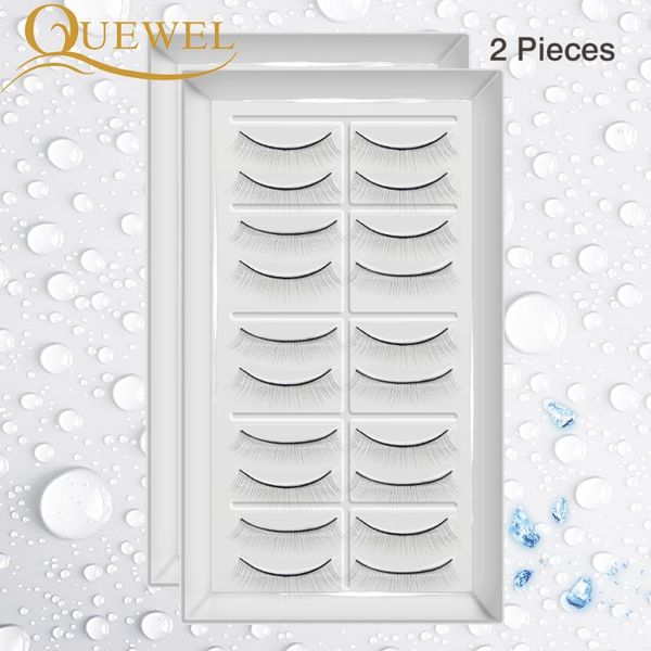 

quewel 2pcs practice false eyelashes 20 pairs training lashes for individual eyelash extensions practicing lash makeup tool