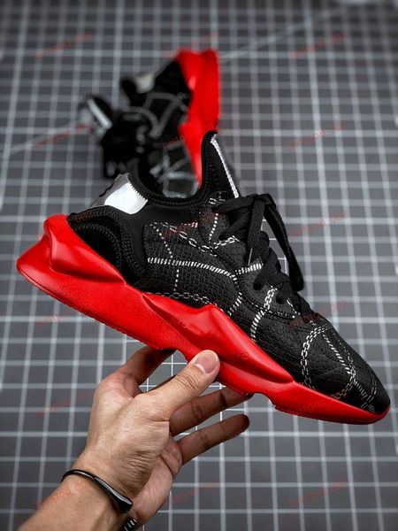 

2020 xshfbcl designer y3 kaiwa chunky running shoes y3 kaiwa chunky outdoor sports sneakers training shoes 39-45, Black;red