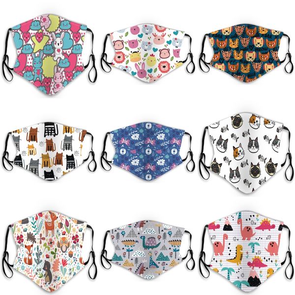 

face mask mouth mask kids boy er pm2.5 dustproof anti dust washable reusable ice silk cotton child masks#626