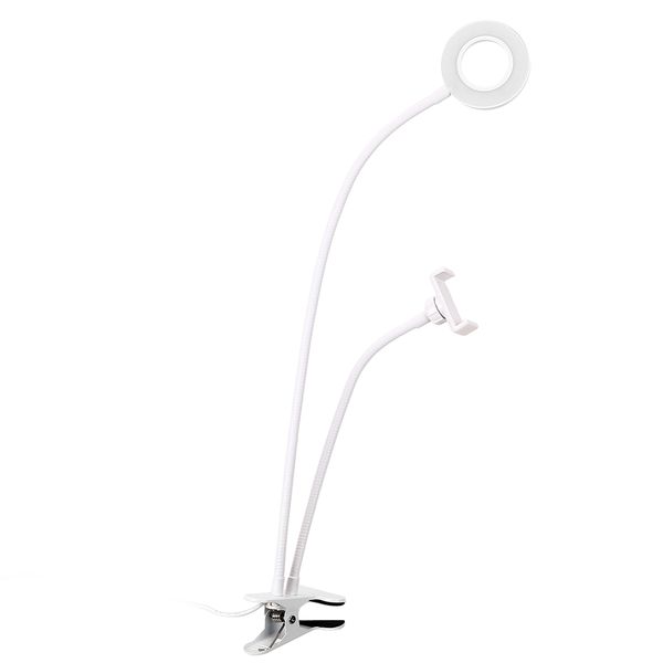 

qualityselfie ring light with cell phone holder for live stream and makeup led camera light p lighting with arms for phone