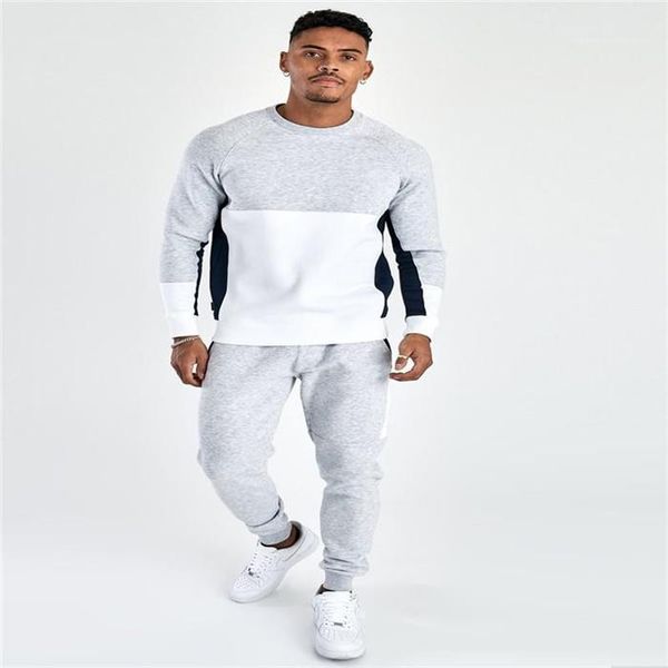 

homme sport suits designer mens tracksuits pullover long sleeve crew neck hoodies casual loose, Gray