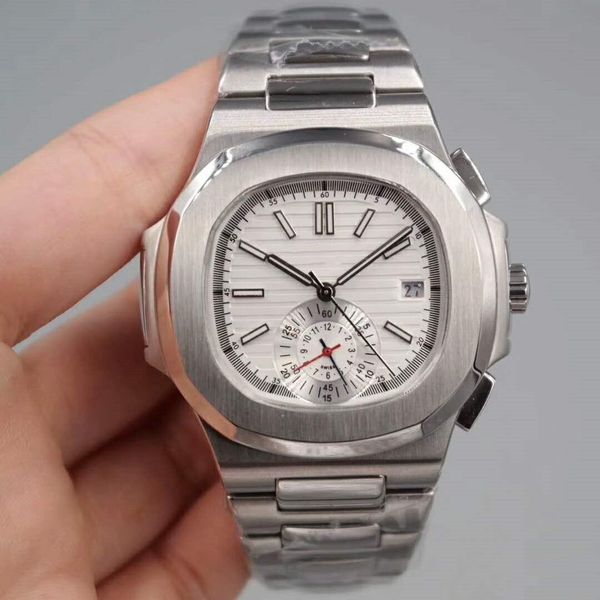 

5980/1a-019, nautilus series high-end men's mechanical watches, sports series, men's brand automatic watches, automatic date, men, Slivery;brown