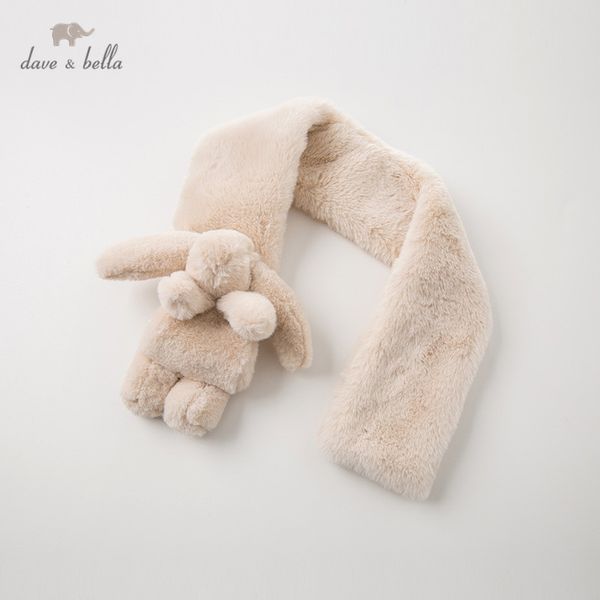 

db11902 дэйва беллы зима унисекс ребенок абрикосовый шарф, Yellow