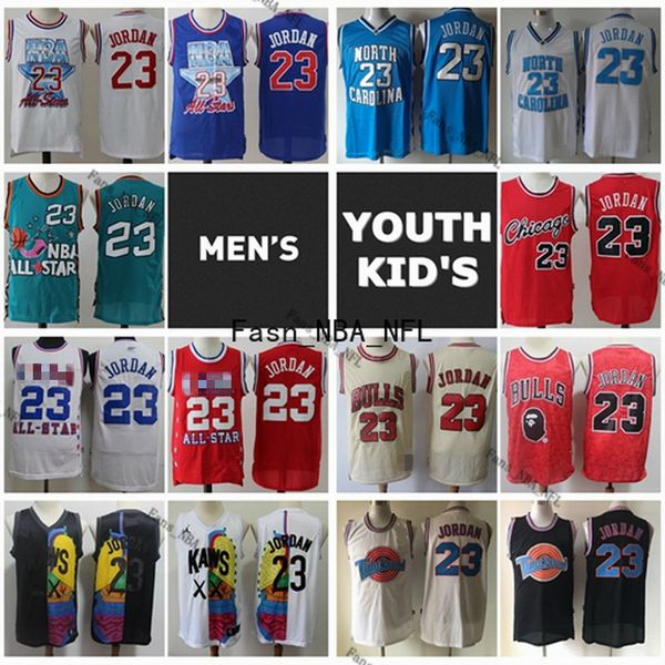 

урожай ncaa чикаго быки джерси mens молодежных дети 23 michael jd прошитая tune команда все звезда моды swingman баскетбол джерси, Black;red
