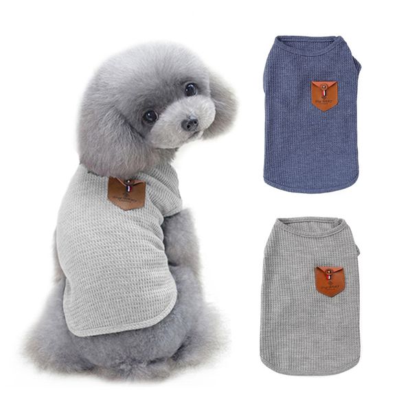 

dog apparel summer clothes solid color puppy cat t shirt breathable cotton pet cool clothing vest for yorkshire chihuahua teddy