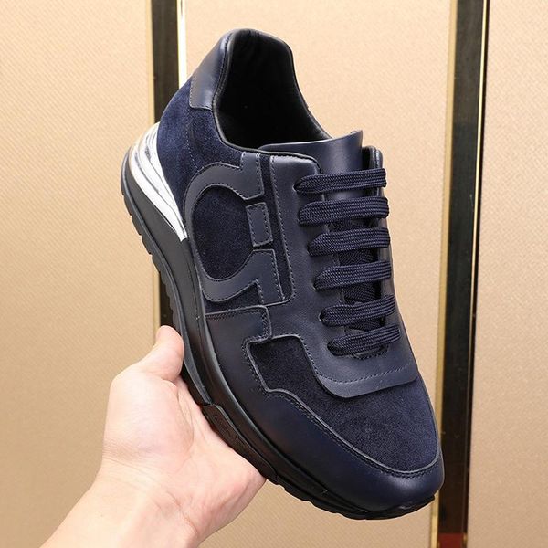 

mens shoes with origin box outdoor walking lightweight sneakers plus size low lace -up men shoes zapatos de lujo para hombr, Black