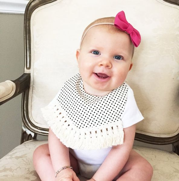 

new baby cotton tassel triangle triangle towel lacing saliva towel ins baby bib bib