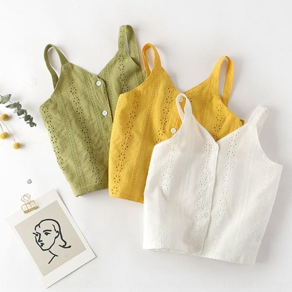 

девушки лифчик летом стиль западный стиль новый детский хлопок и топ-слинг льняной слинг рубашки свободные рубашки подвязка, Camo