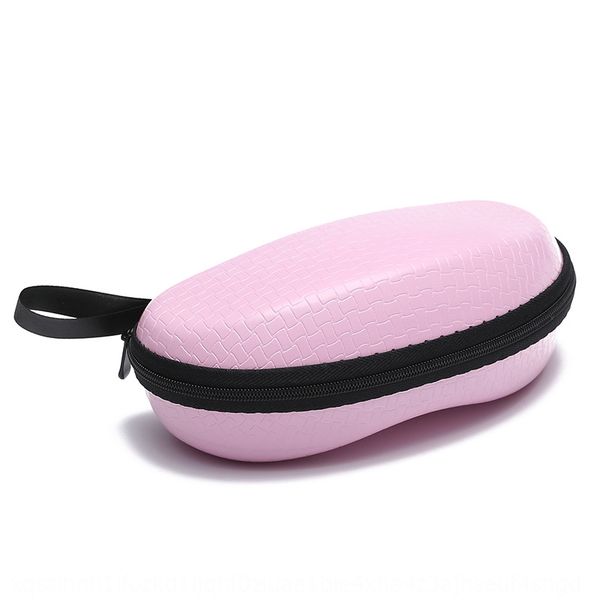 

fashion texture case case anti-pressure zipper plain sun high-end glasses box environmental protection glasses box, Blue