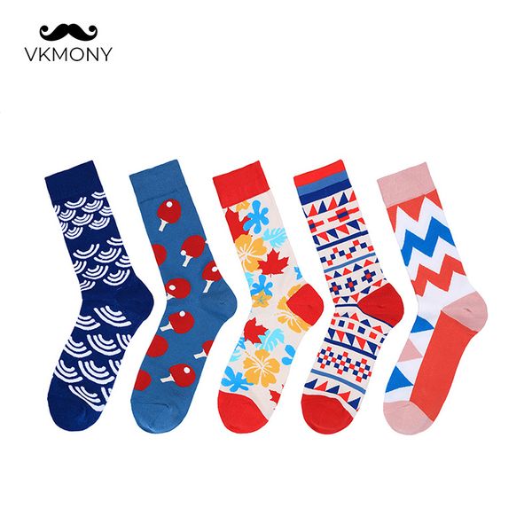 

men cotton socks british style man ins fashion socks large size man autumn eu size 39-46 b19 vkmony, Black