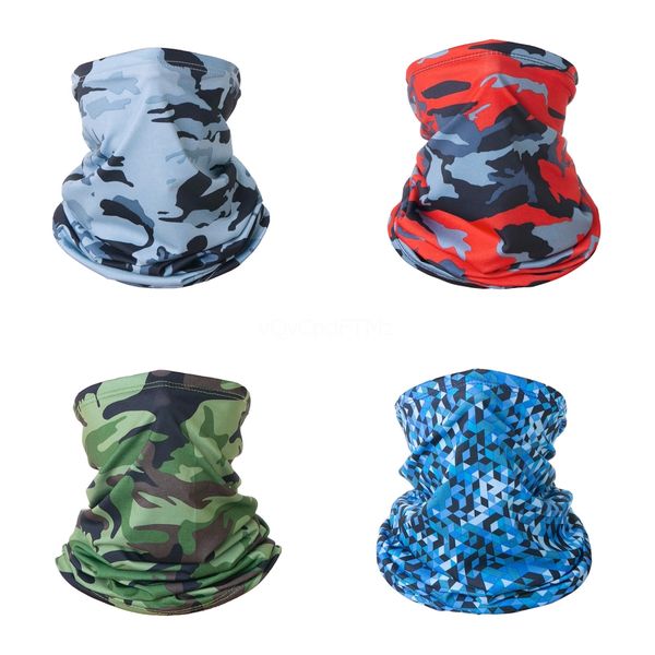 

half face outdoor sport camouflage flag masks for men women magic skull scarf designer headband sports washable breathable prot #121#309##60, Black