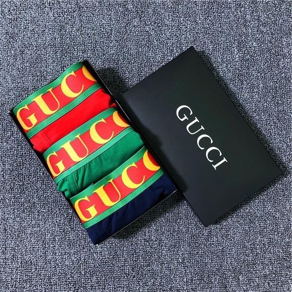 

cotton mens boxers underwear man shorts underpants guccÃ® men's cool underwear casual man breathable male gay underwear shorts, Black;white