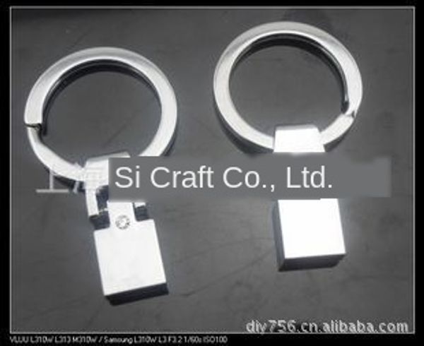 

10mm head letter license key plate license plate keychain key chain, Silver