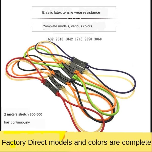 

xtaau traditional slingsleather tendon set 1842 1745 2050 eight-character buckle shooting fish latex tube with spring rubber band ball r
