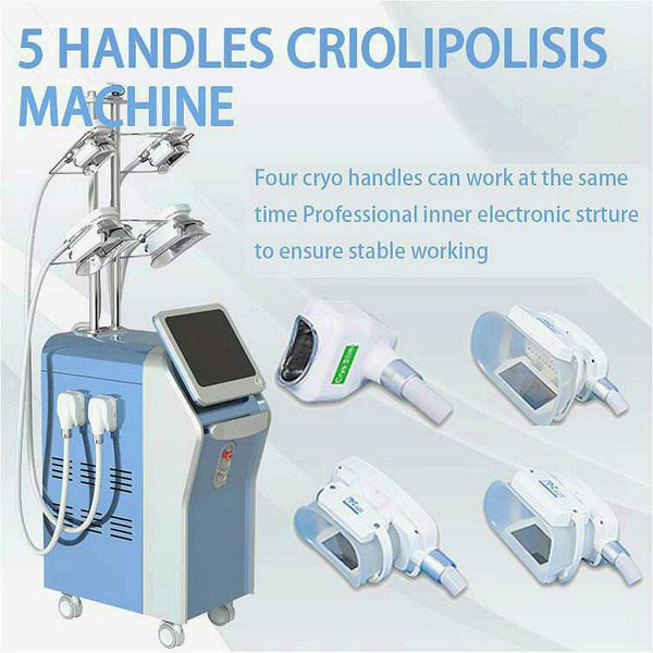 

2020 advanced technology cryolipolysis машина 360 ° сенсорное охлаждение cryolipolisis для похудения 5 крио ручки fat замораживание для поху