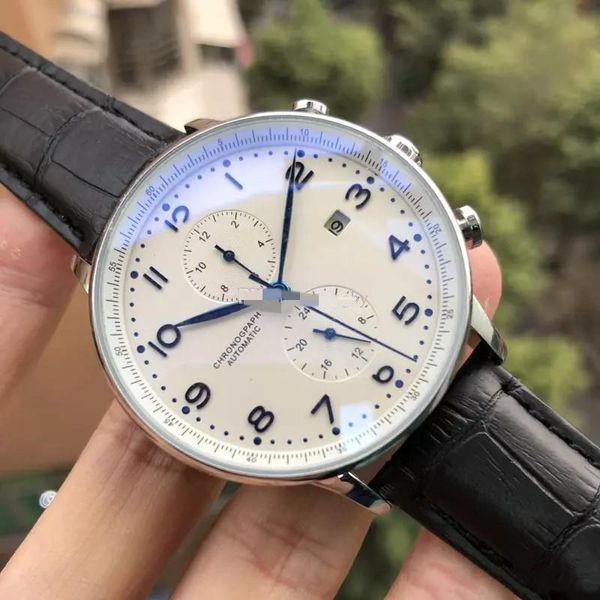 

2020 brown leather transparent back brand new mechanical men's wear stainless steel automatic watch movement from the wind watch, Slivery;brown