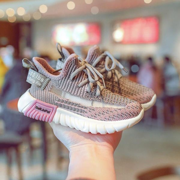 

2010z children's breathable sports coconut sports coconut shoes shoes boys and girls students big and small children 2020 summer online, Black