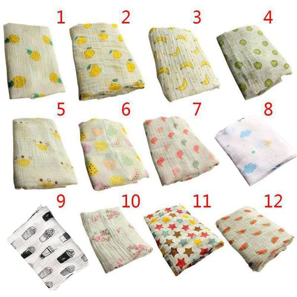 

cotton blankets baby muslin blanket swaddle soft newborn baby bath towel multi functions wrap kids bed sheetw