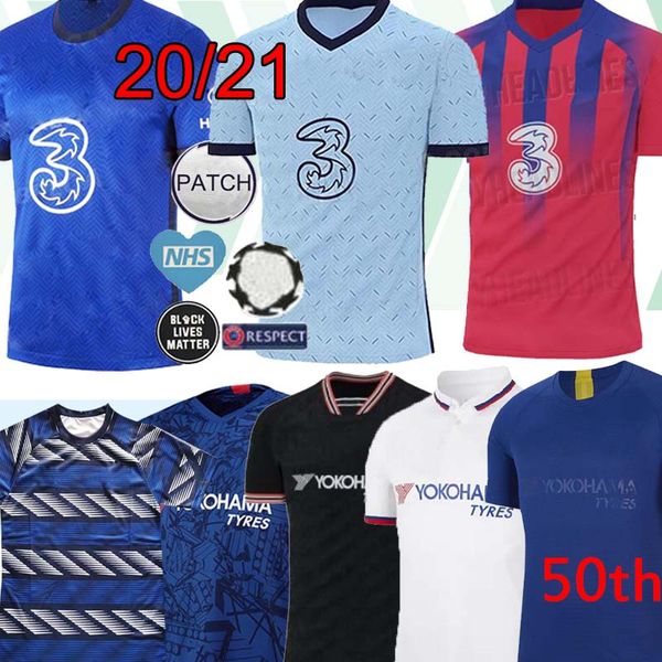 

20 21 werner pulisic канта джерси abraham mount ziyech 2019 2020 2021 camiseta де футбольные комплекты рубашки дома вдали 3-й трикотажных из, Black;yellow