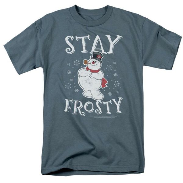 

men's t-shirts frosty the snowman tv show stay vintage style t-shirt all sizes birthday gift tee shirt, White;black