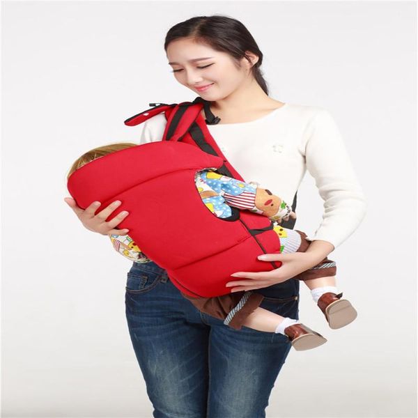 

pure cotton four seasons breathable fabric shoulder baby backpack multifunctional front-hugging belt
