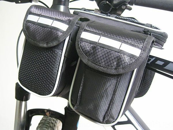 

mountain bicycle bicycle bike upper tube saddle beam car front bag outdoor cycling double side bag equipment