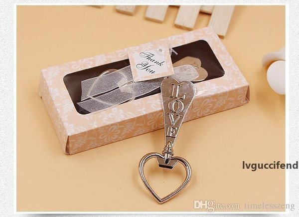 

love heart shaped beer bottle opener wedding favor gift creative gifts key wine opener gift box packaging